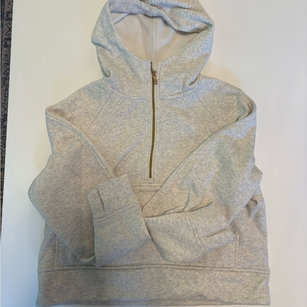 Gray Half-Zip Hoodie